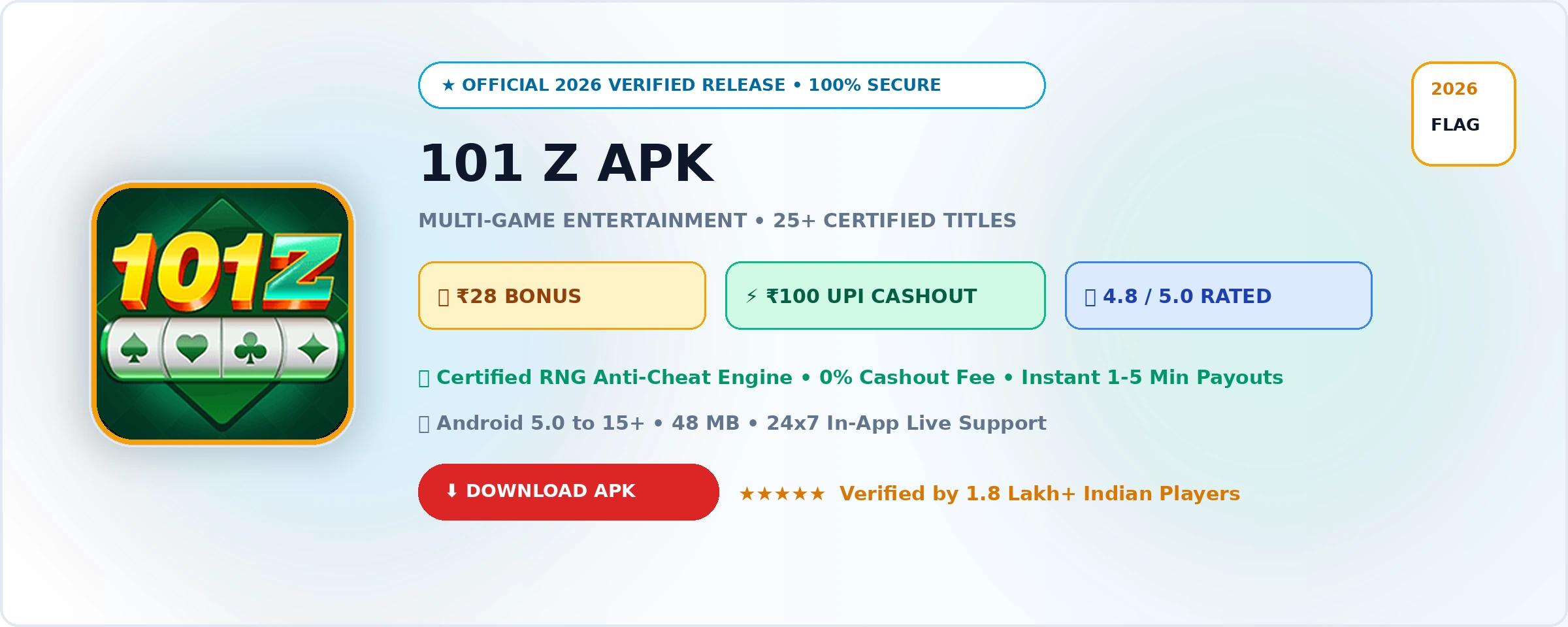 101 Z Official 2026 Game Banner