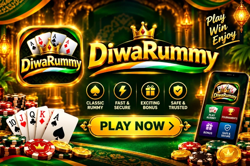 Diwa Rummy Official 2026 Game Banner - Play Win Enjoy